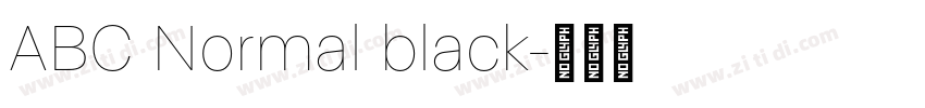 ABC Normal black字体转换